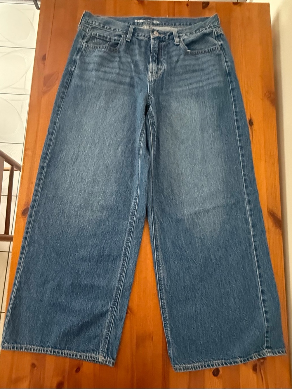 Old Navy Blue Wide-Leg Jeans